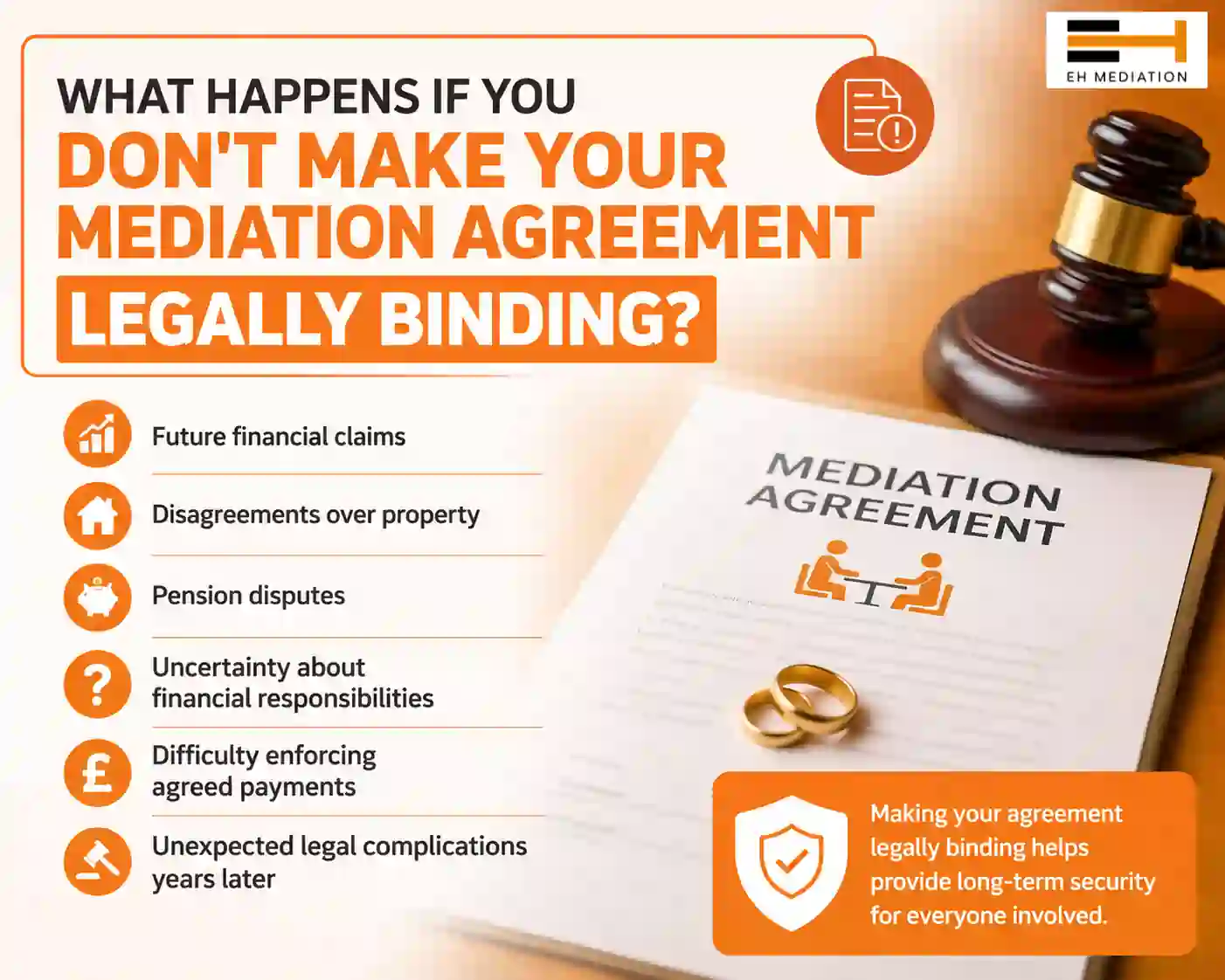 What Happens If You Don't Make Your Mediation Agreement Legally Binding Herne Bay?